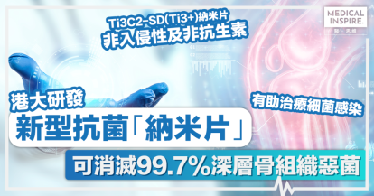 【造福世人】港大研發新型抗菌「納米片」 可消滅99.7%深層骨組織惡菌